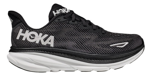 Tenis Hoka Hombre Caballero Running Negro Clifton 9