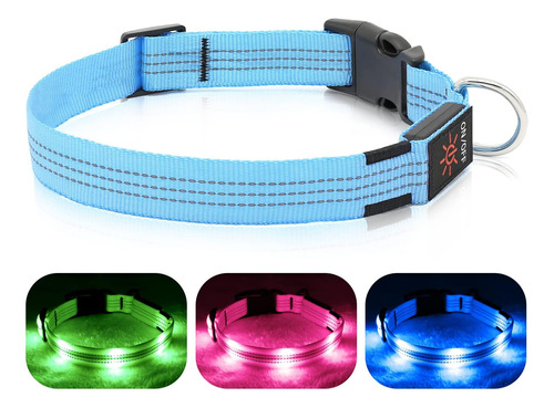 Bseen Up Dog Collars - Collar De Perro Led Brillante, Collar