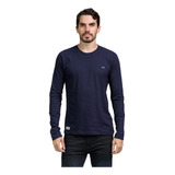 Remera Algodón Bordada Logo Moda Hombre Mistral 15034