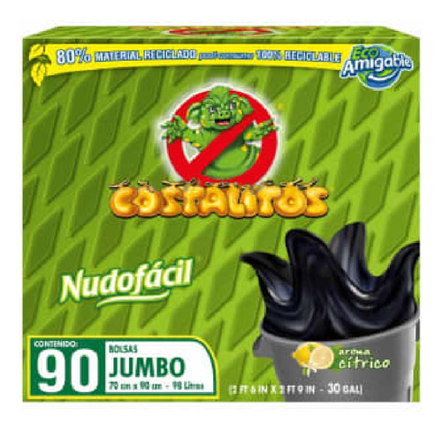 Bolsas Para Basura Costalitos Bio Jumbo Con 90 Pzas Msi