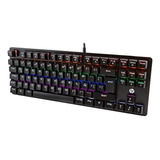 Teclado Mecanico Gamer Hp Gk200 Qwerty Hp Blue Español Negro