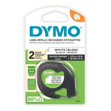 Dymo Cinta Original Letratag En Papel Blanca X 2 Unidades