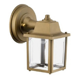 Luminária Arandela Parede Colonial Vintage Externa Quadrado Cor Ouro Velho 110v/220v