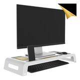 Suporte Base Monitor Tela Tv Ergonomico De Mesa C/ Ajuste