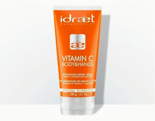 Vitamin C Body & Hands Idraet 200gr. Crema Reparadora. 