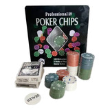 Juego Poker Chips Profesional, Juguete Para Fiesta