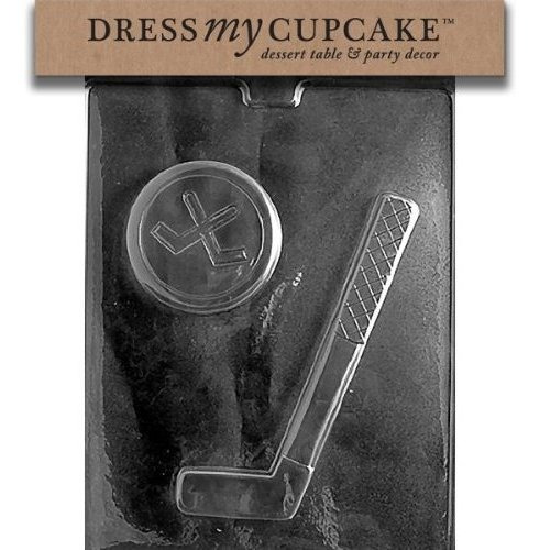 Molde - Dress My Cupcake Chocolate Candy Mold, Hockey Stick 