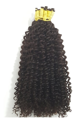 Cabelo Humano Cacheado A Vapor 50 A 55cm 150 Gr P/mega Hair.