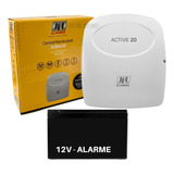 Central De Alarme Monitorada Active 20 Jfl + Bateria 12v