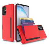 Funda Gvozi Con Tarjetero Para Samsung Galaxy A71 - Red 