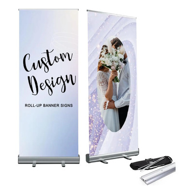 Roll Up Banner Display Publicitario De Aluminio 80x200cm | Meses sin interés