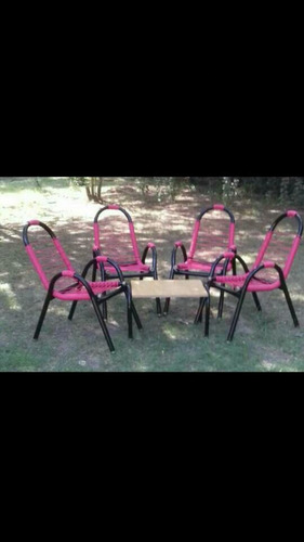 Sillones De Jardin 4 + 1 Mesa Ratonera