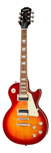 Guitarra Eléctrica EpiPhone Modern Collection Les Paul Classic De Caoba Heritage Cherry Sunburst Brillante Con Diapasón De Laurel Indio