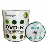 100 Dvd-r Smartbuy 16x  Logo Verde  Nao Grava Jogos