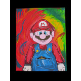 Cuadro Decorativo Super Mario Bros Nintendo 40x50 Lienzo