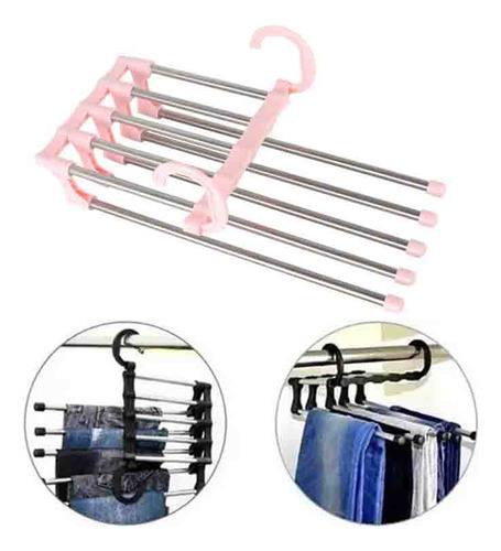 Organizador Plegable Magica Hanger De 5 Barras