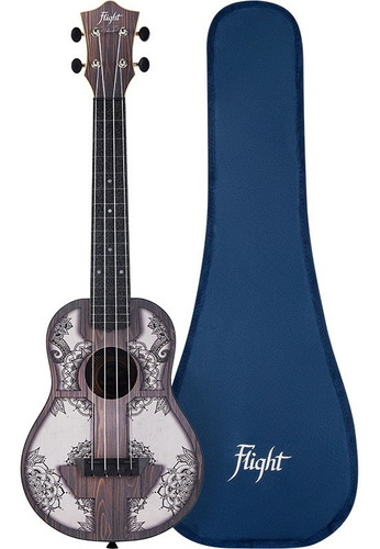 Flight Tuc-40 Mw Mandala Ukulele Concierto Acustico Funda