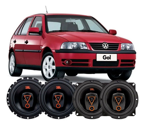 Kit 4 Auto Falante Jbl Gol G2 G3 320w Rms 4 Portas 5 E 6 Pol