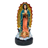 Imagen Virgen De Guadalupe 15 Cm Pvc Estatuilla Irrompible