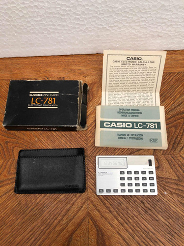 Calculadora De Bolsillo Casio Lc-781 Mini Card Vintage