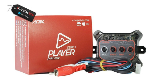 Mini Player Bluetooth Som Automotivo 12v Zero Ruído Ajk