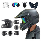 Casco Motocicleta Certificado Con Stelar Gafas Dot & Regalo