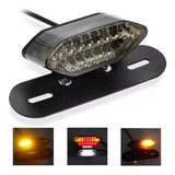 Luz De Freno Stop Led Motocicleta Placa Moto Direccionales 