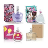 Coleção Estrelas 4 Miniaturas Jequiti 25 Ml Perfume Fem