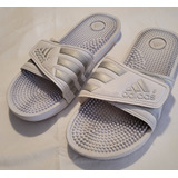 Chinelo Masc. adidas Branco/ Prata Super Confortável, Tam.42