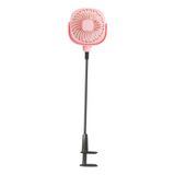 Ventilador Personal Con Clip, Ventilador Rosa 1200mah