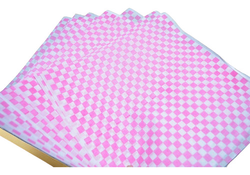 Papel Parafinado - Lamina 30 X 30 (cuadro Rosa)