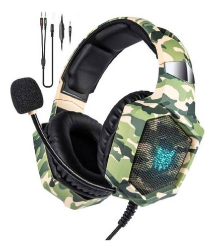 Audifonos Gamer Onikuma K8 Camouflage Green