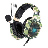 Audifonos Gamer Onikuma K8 Camouflage Green