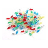 100 X Leds 3mm Rojos Amarillos Verdes Azul Blanco