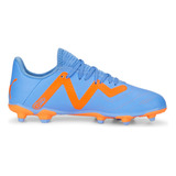 Botines Puma Niños Future Play Futbol Fg Celestes