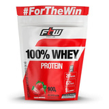 Whey Protein 100% Concentrado Refil 900g Ftw Sabor Morango