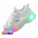 Zapatos Deportivos Para Niños Led Light 0786