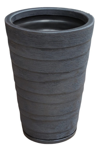 Vaso Para Plantas Coluna Redonda Degrau C/ Prato N4