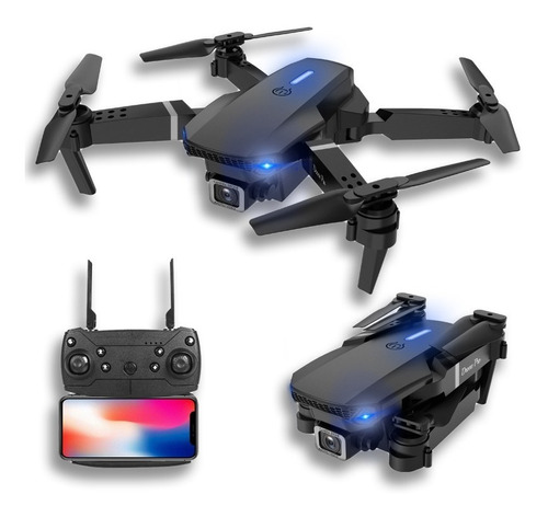 Drone E88 Dual Cámara Wifi + 3 Baterías + Extras