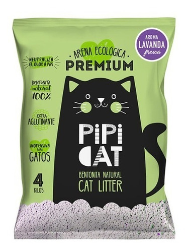 Arena Aglutinante Para Gatos 4kg Control Olores Pipicat