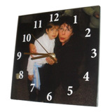 Reloj De Pared C/ Fotos 25x25 Diseño Personalizado
