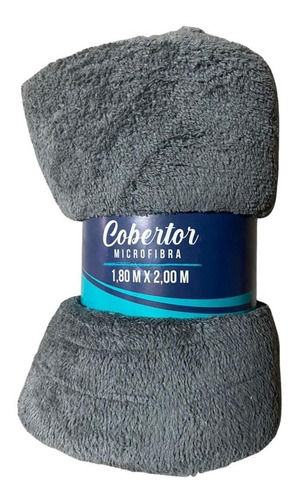 Cobertor Microfibra Chumbo Promoção 2,00 M X 1,80 M