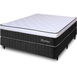 Bf Colchões Cama Box King Premium Mola Ensacada E Espuma King D33 193x203 Preto