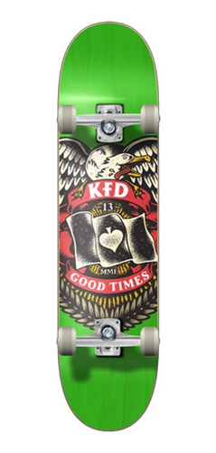 Skate Kfd Badge Completo 8.0 X 32 Grn 