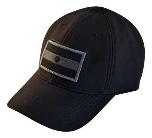 Gorra Softshell Negro - Operador Táctico + Parche Bordado