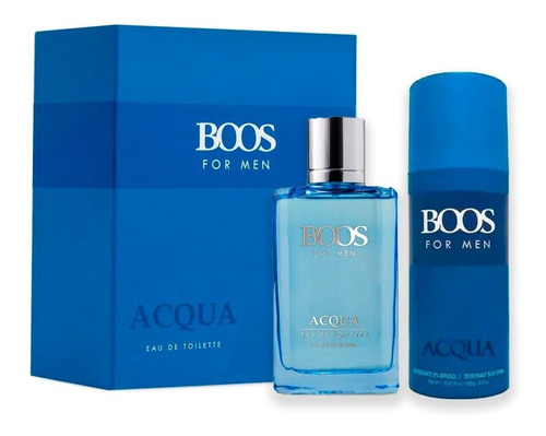 Perfume Para Hombre Boos Acqua Edt 100ml + Desodorante Set