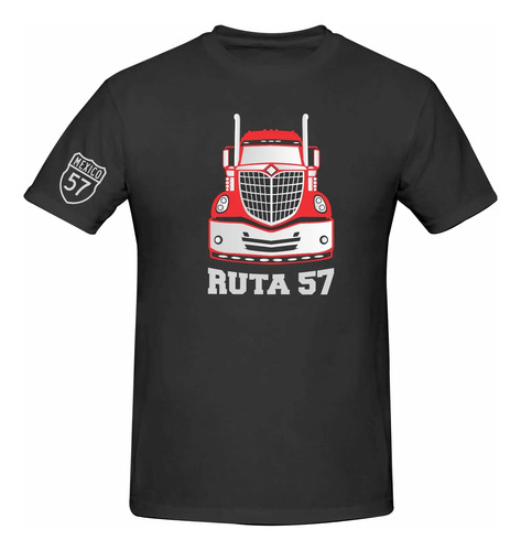 Playera Mod Lonestar Truck Ruta 57 Estampado Reflejante
