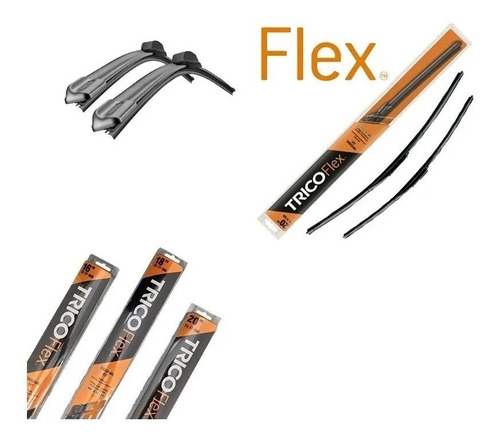 Juego De Escobillas Trico Flex Tipo Original Onix Prisma