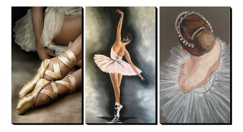Cuadro Decorativo Moderno Elegantes Y Exclusivos Bailarinas 