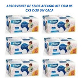 Absorvente Para Seios Affagio Kit 06 Cxs C/30 Un Cada